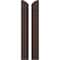 Ekena Millwork Americraft 2-Board (2 Batten) Wood Joined Board-n-Batten Shutters w/Ellipt Top, ARW101BE207X77TBH, PR ARW101BE207X77TBH - alternate 1